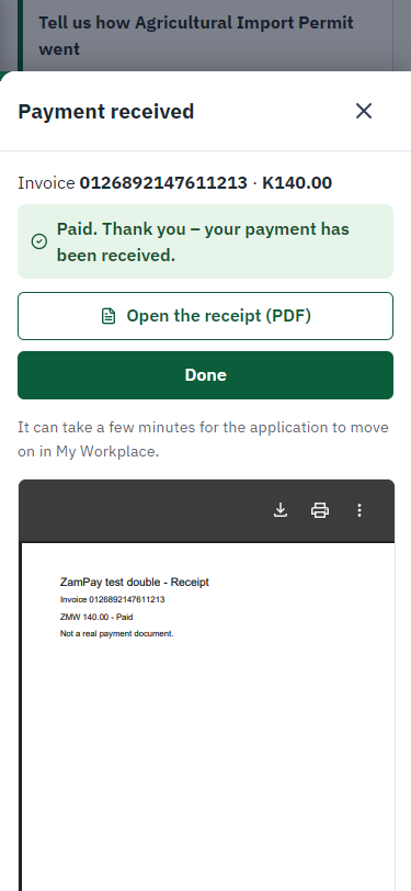 Payment received (375 px phone)