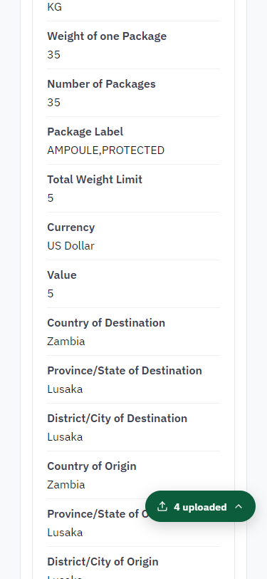 Check the answers and confirm the declaration (375 px phone)