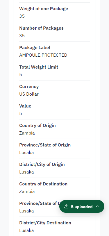 Check the answers and confirm the declaration (375 px phone)