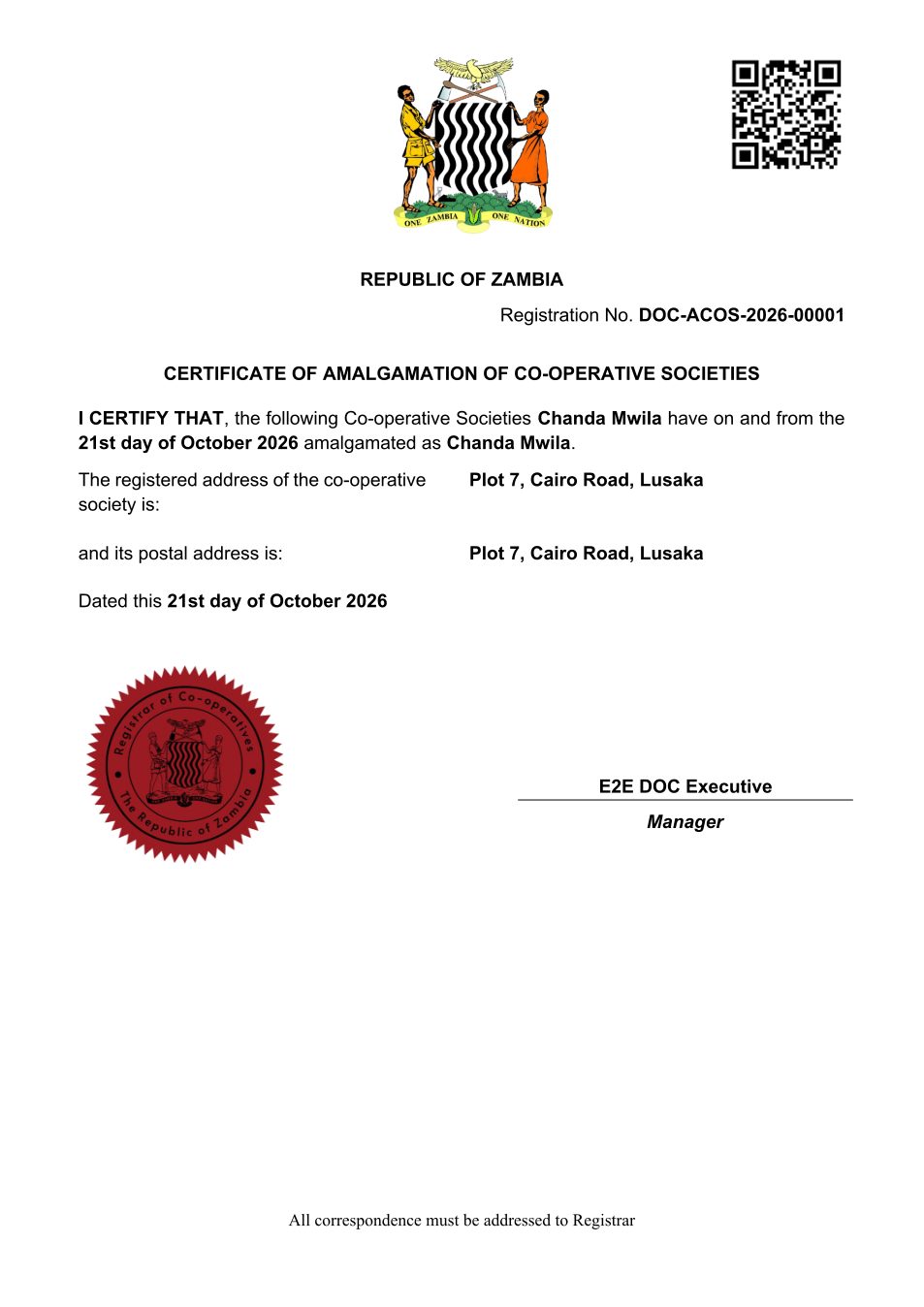 Certificate of Amalgamation (sealed PDF)