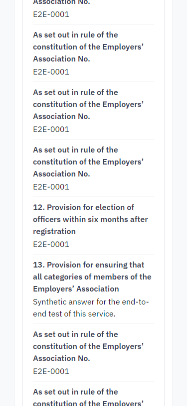 Check the answers and confirm the declaration (375 px phone)