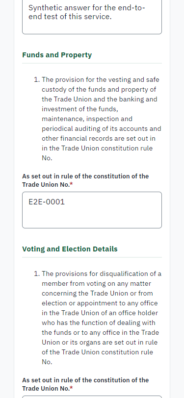 Fill in the application form (375 px phone)