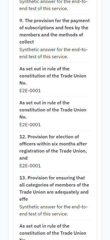 Check the answers and confirm the declaration (375 px phone)