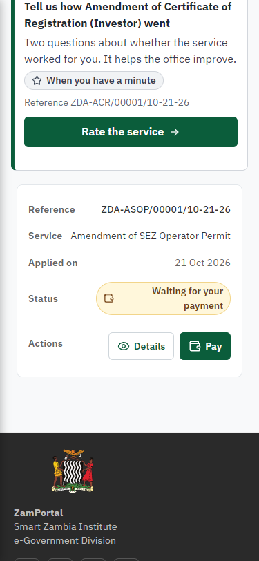 See that the fee is due (375 px phone)