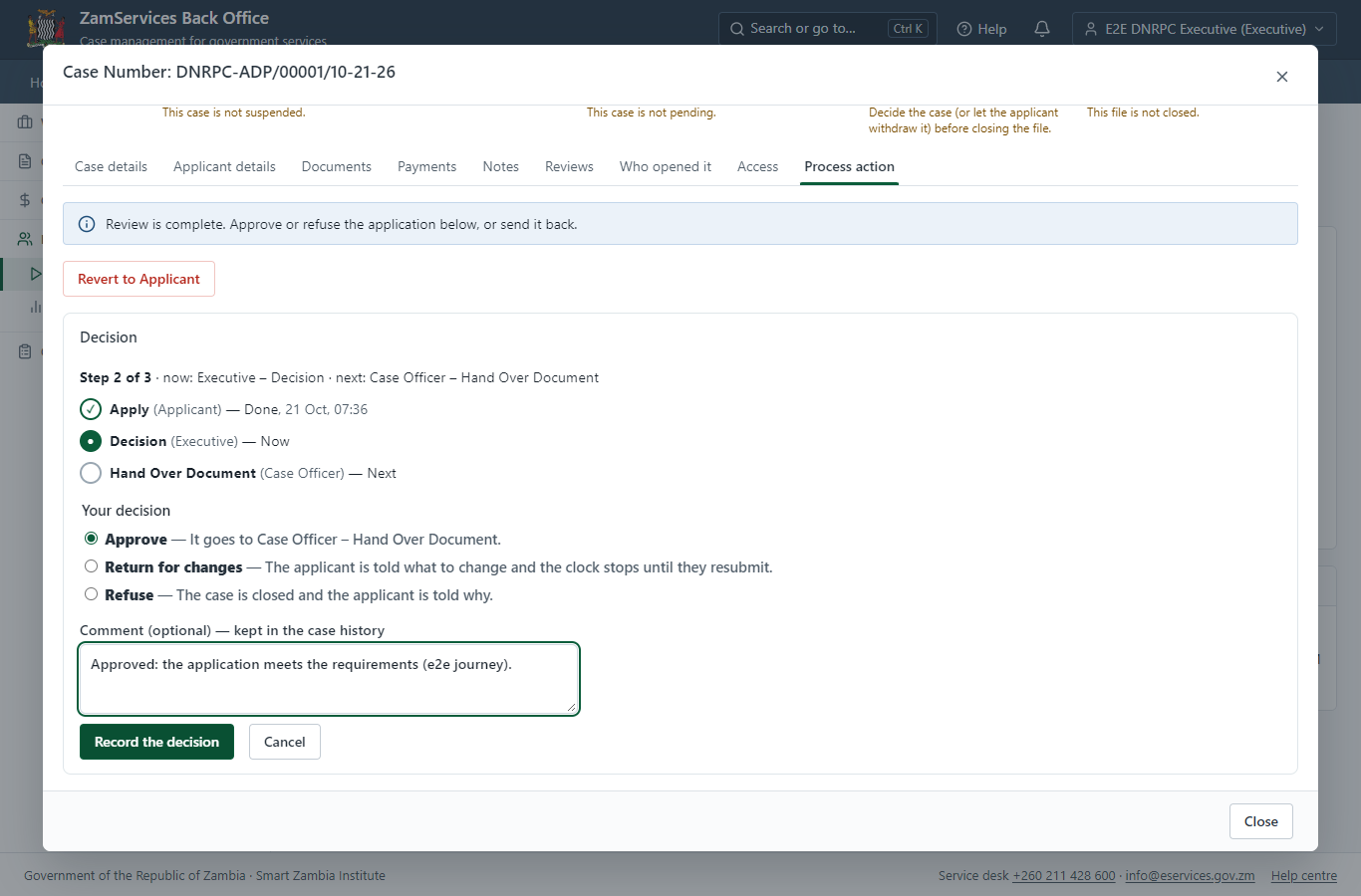 Decide: Review, Authorize (desktop)