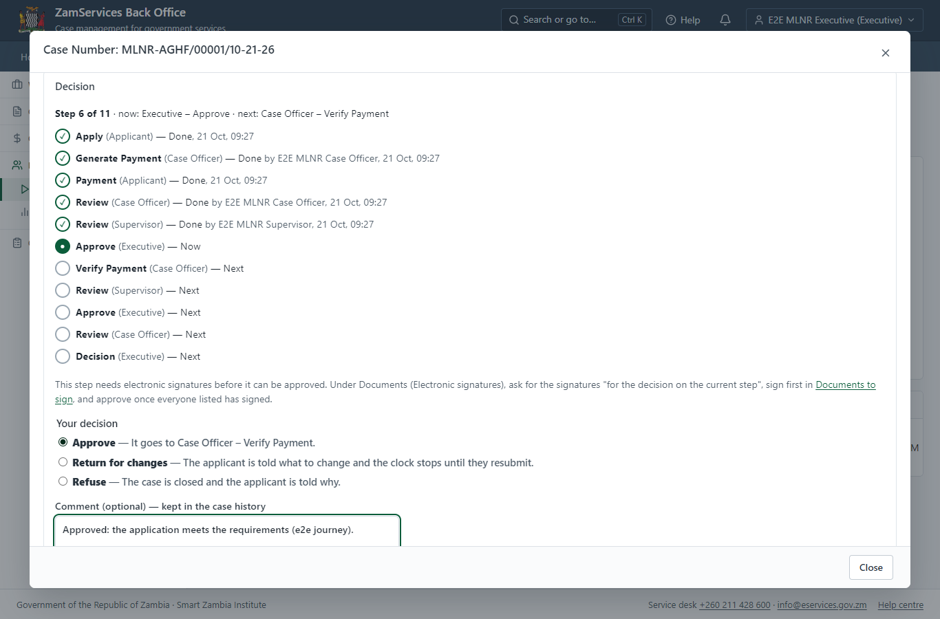 Decide: Review, e-Sign the Offer Letter (desktop)