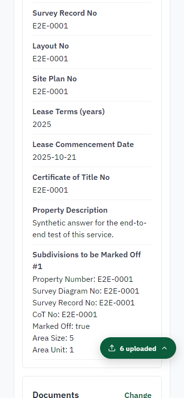 Check the answers and confirm the declaration (375 px phone)