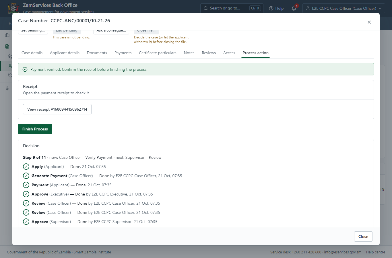 Verify Payment Completion (desktop)