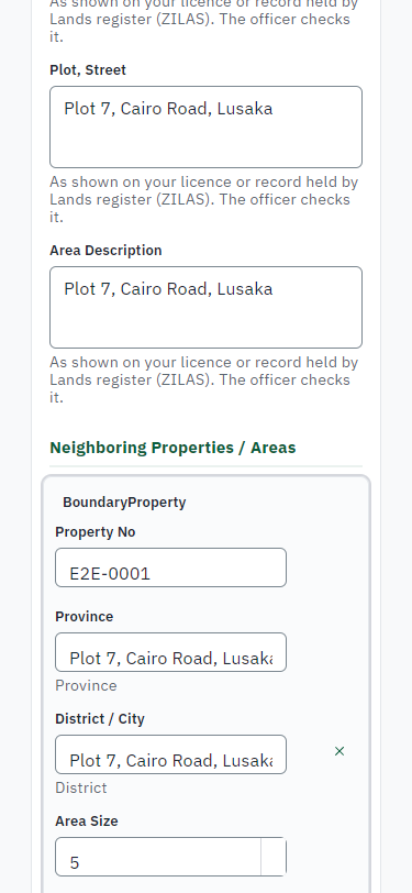 Fill in the application form (375 px phone)