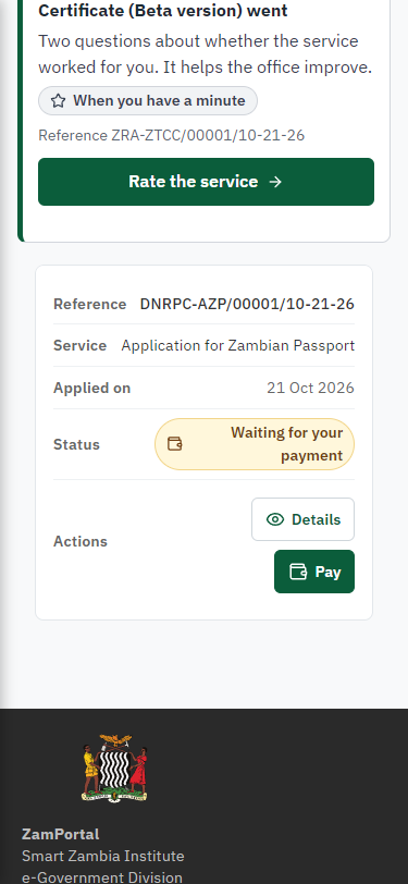See that the fee is due (375 px phone)