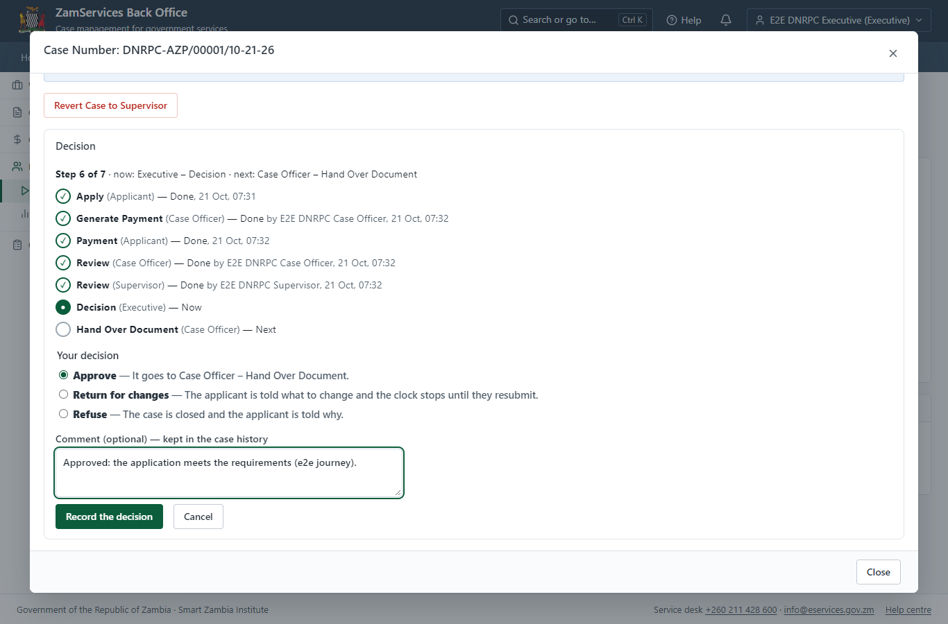 Decide: Review, Authorize (desktop)