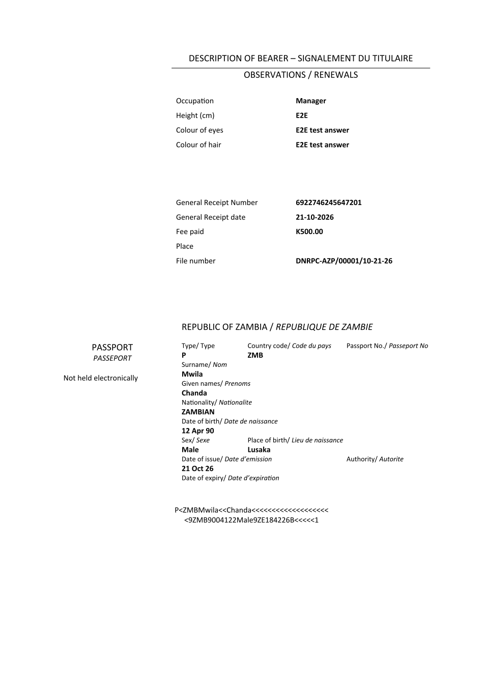 Application for Zambian Passport (sealed PDF)