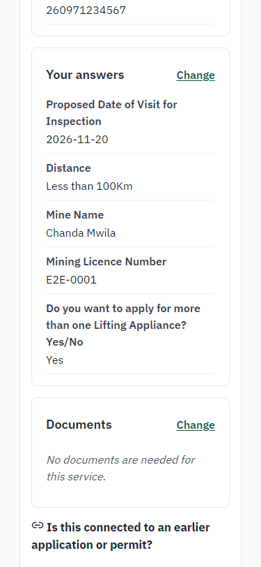 Check the answers and confirm the declaration (375 px phone)