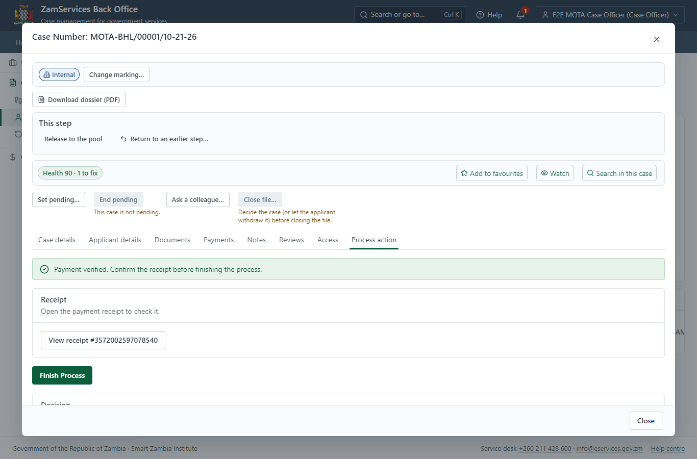 Verify additional payment (desktop)