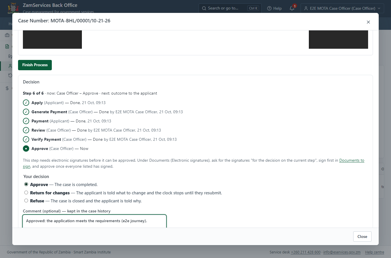 Decide: Review, Inspect, e-Sign (desktop)