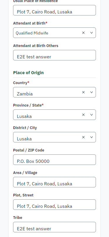 Fill in the application form (375 px phone)