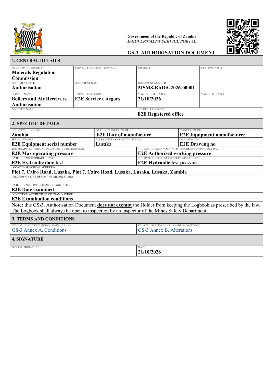 Boilers and Air Receivers Authorisation (sealed PDF)