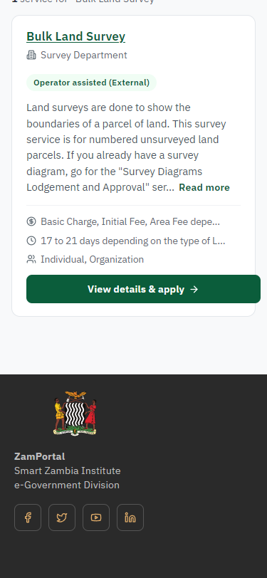 Find the service (375 px phone)