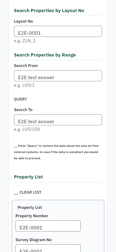 Fill in the application form (375 px phone)