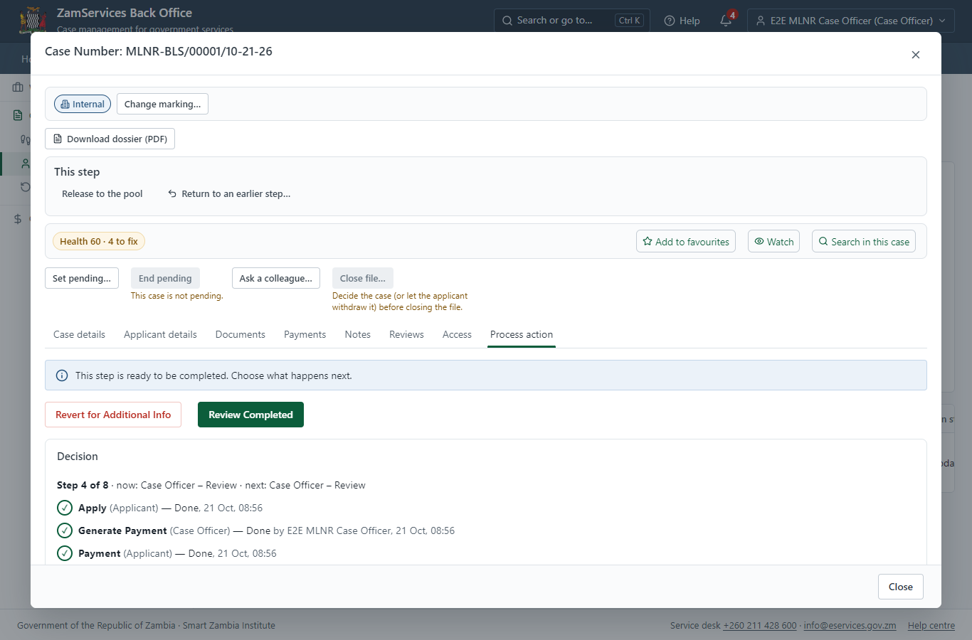 Conduct survey, submit report (EXTRANET) (desktop)