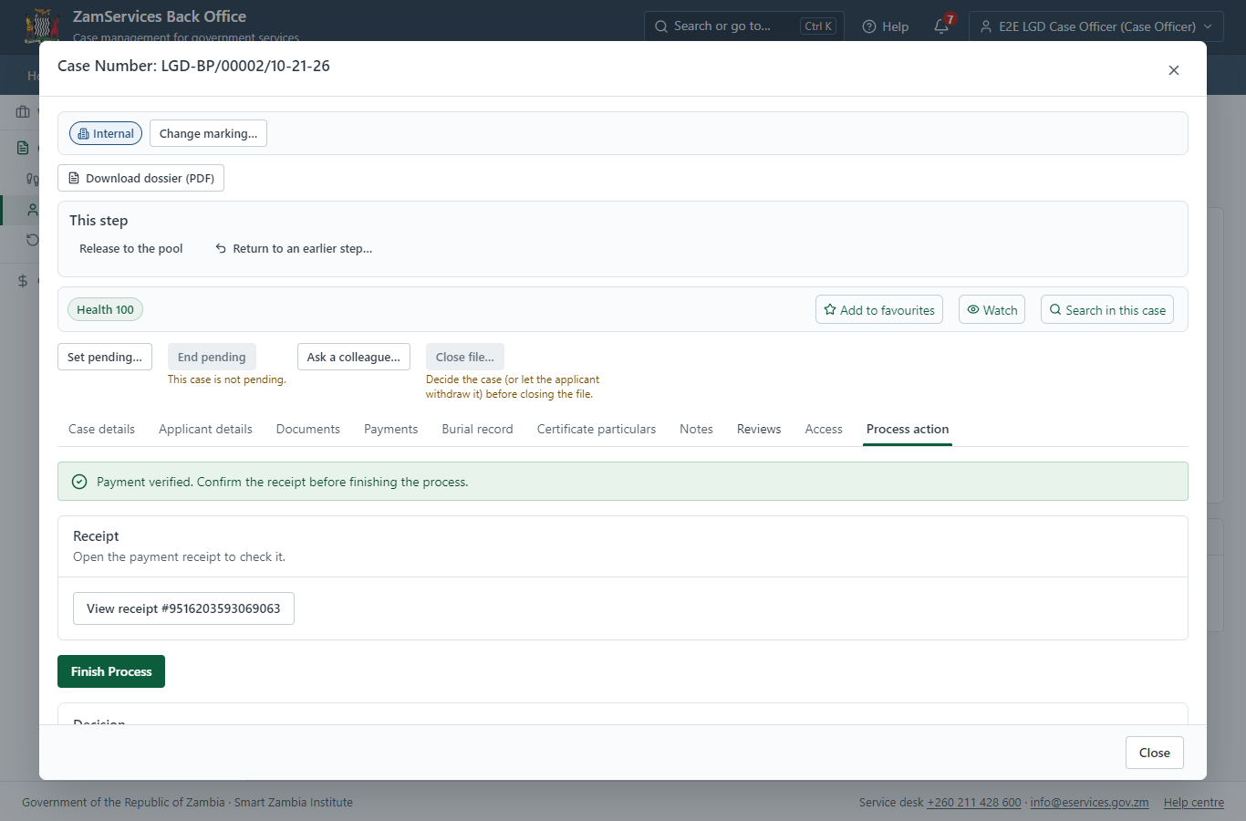 Verify Payment (desktop)