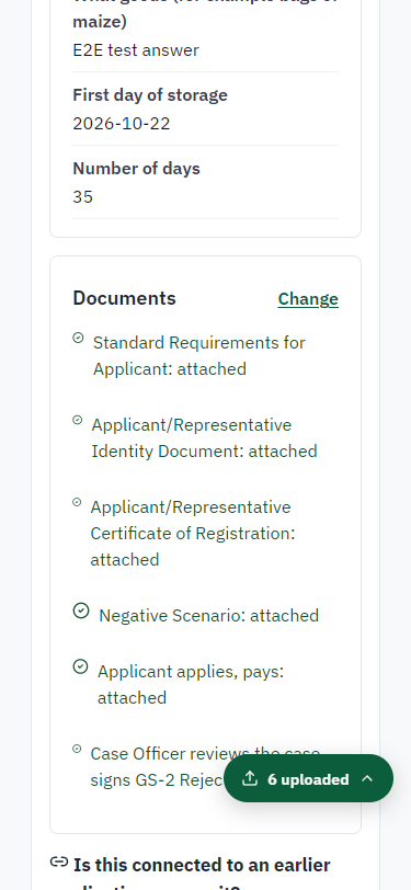 Check the answers and confirm the declaration (375 px phone)
