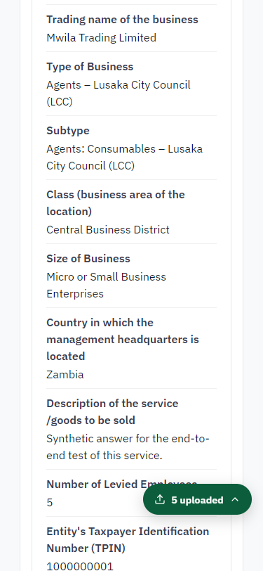 Check the answers and confirm the declaration (375 px phone)