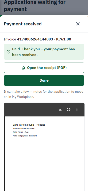 Payment received (375 px phone)