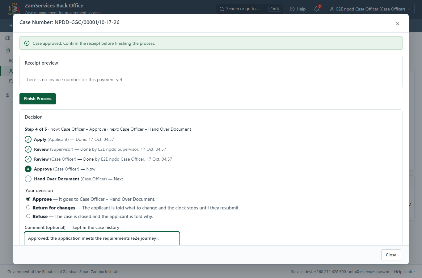 Decide: Expert consultation: Generate Agreement Form (desktop)