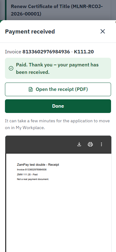 Payment received (375 px phone)