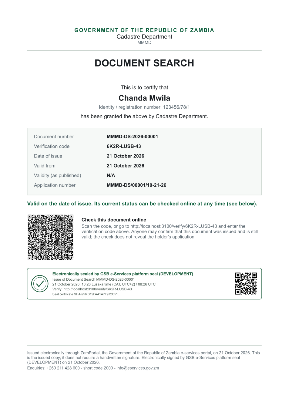 Document Search (sealed PDF)