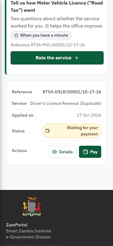 See that the fee is due (375 px phone)