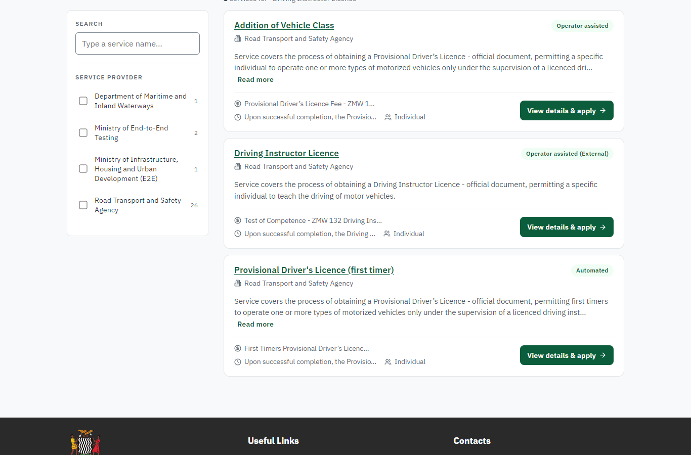 Find the service (desktop)