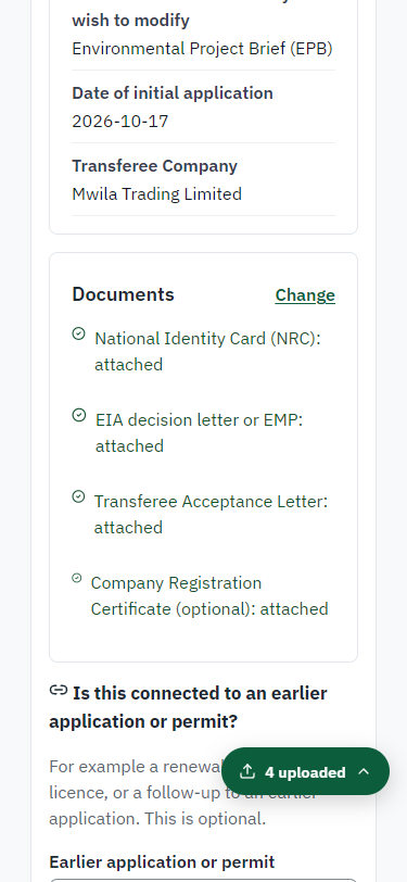 Check the answers and confirm the declaration (375 px phone)