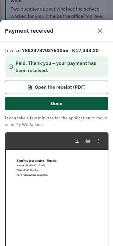 Payment received (375 px phone)