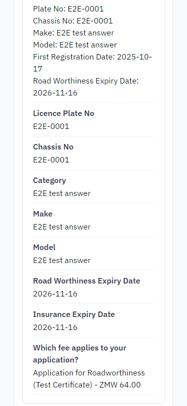 Check the answers and confirm the declaration (375 px phone)