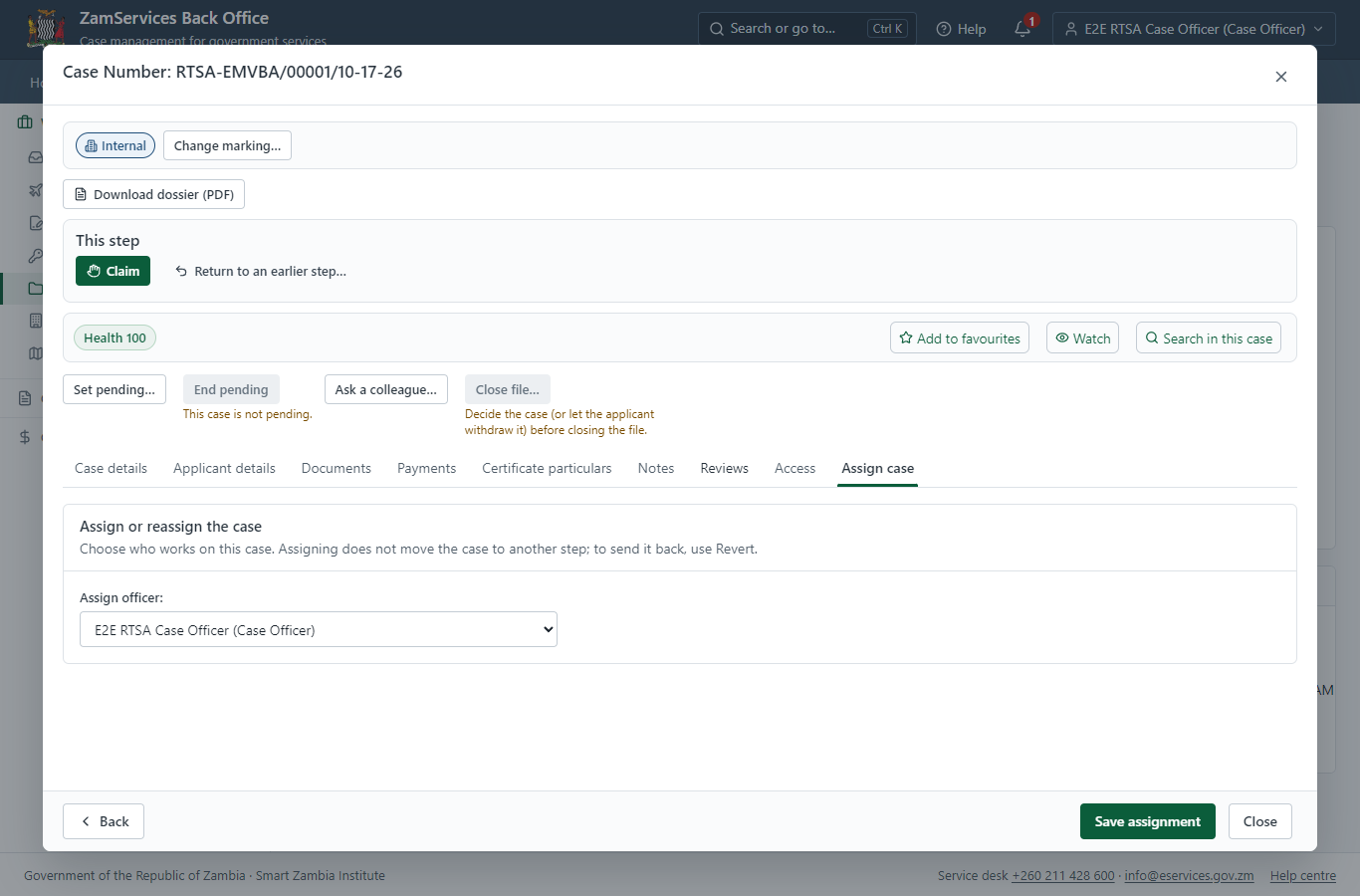 Take the new application on (desktop)