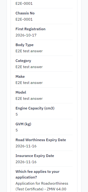 Check the answers and confirm the declaration (375 px phone)