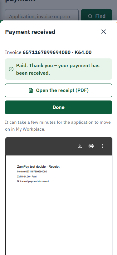 Payment received (375 px phone)
