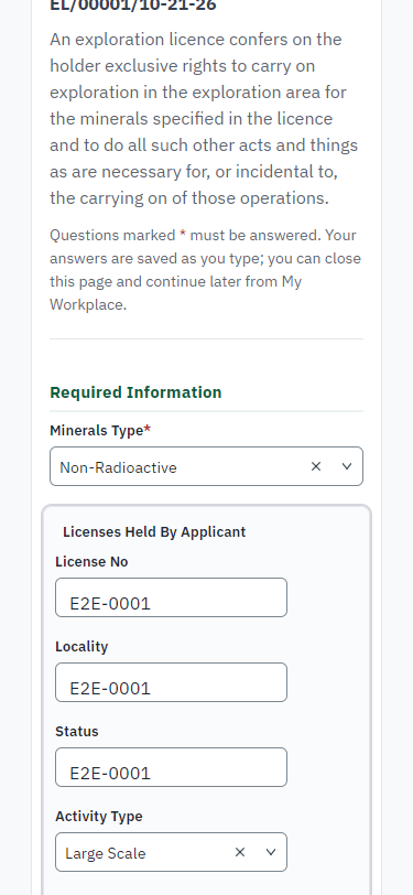 Fill in the application form (375 px phone)