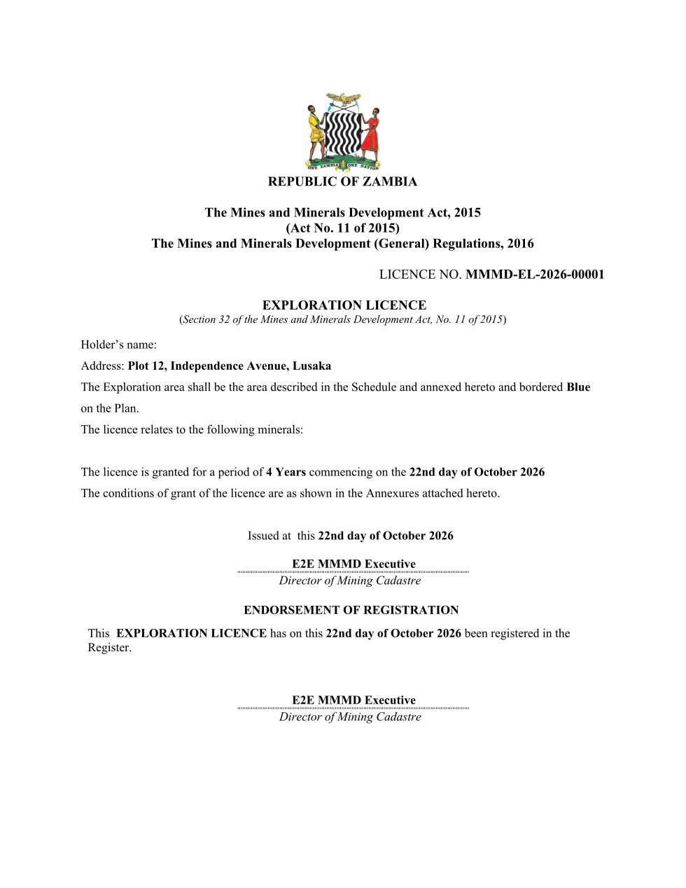 Exploration licence (sealed PDF)