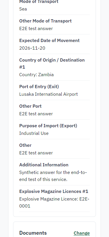 Check the answers and confirm the declaration (375 px phone)
