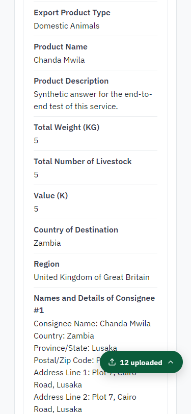 Check the answers and confirm the declaration (375 px phone)