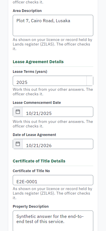 Fill in the application form (375 px phone)
