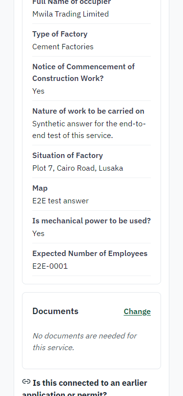 Check the answers and confirm the declaration (375 px phone)