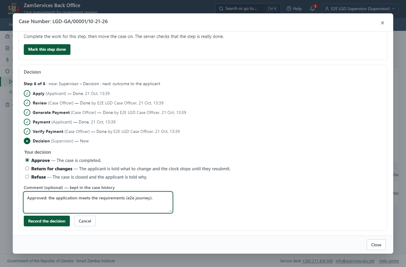 Decide: Approve the allocation or reservation (desktop)