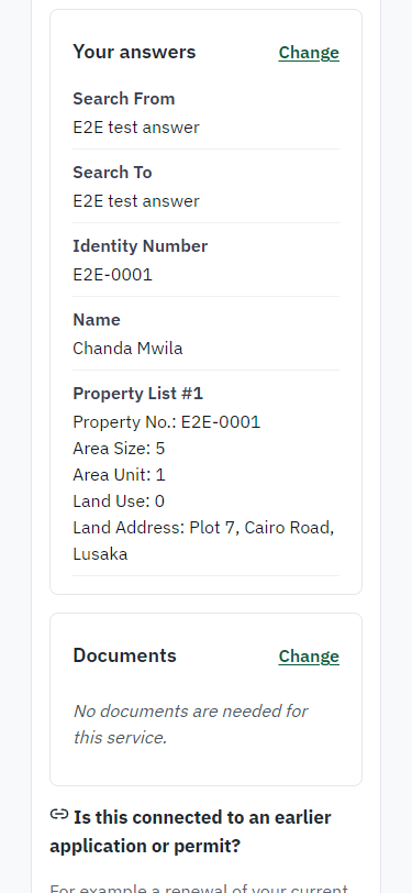 Check the answers and confirm the declaration (375 px phone)
