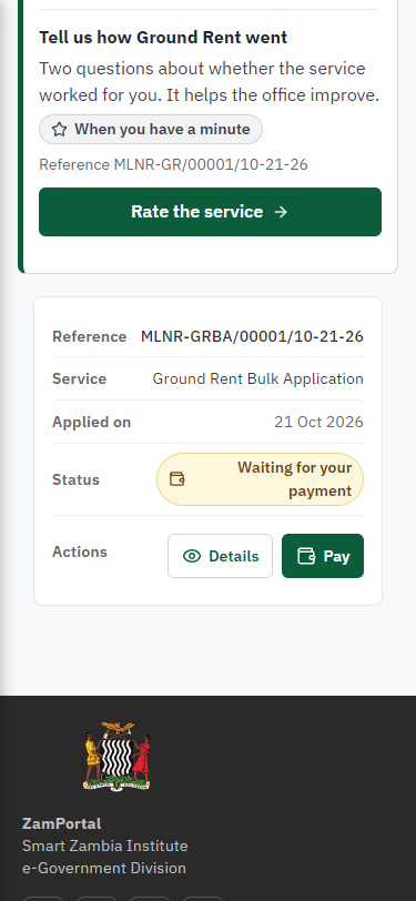See that the fee is due (375 px phone)