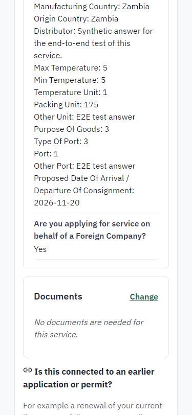 Check the answers and confirm the declaration (375 px phone)