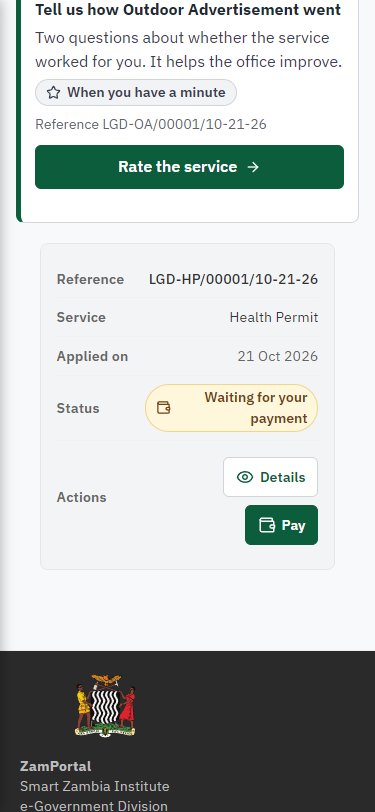 See that the fee is due (375 px phone)